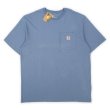 画像1: アメリカ規格 Carhartt K87 ポケットTシャツ “STEEL BLUE” (1)