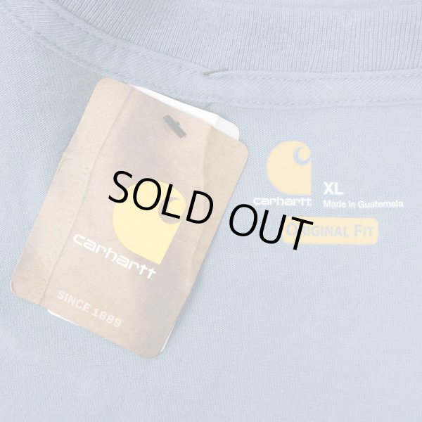 画像2: アメリカ規格 Carhartt K87 ポケットTシャツ “STEEL BLUE” (2)