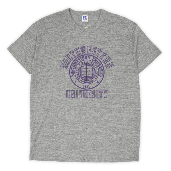 画像1: 80's RUSSELL カレッジプリントTシャツ "MADE IN USA" (1)
