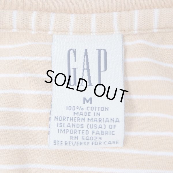 画像2: 90's OLD GAP ボーダー柄 Tシャツ (2)