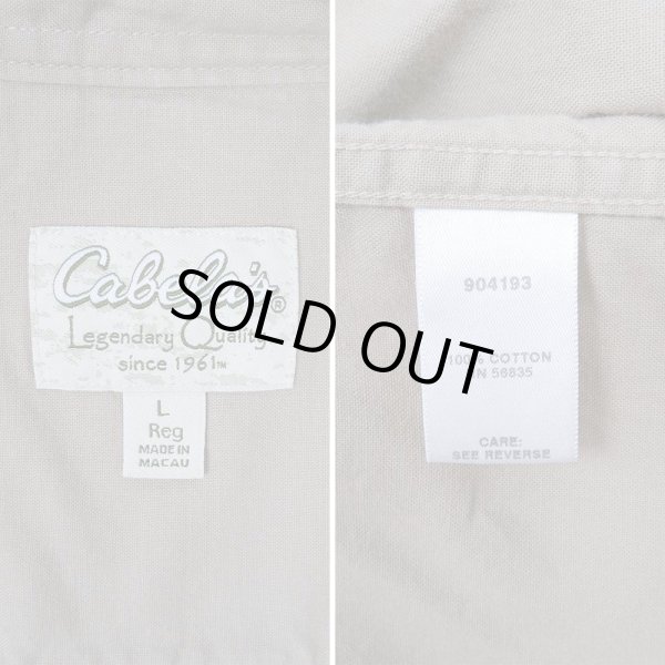 画像3: 00's Cabela's コットンワークシャツ “BEIGH” (3)