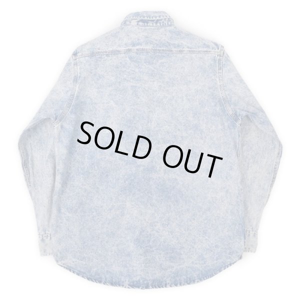 画像2: 90's Carhartt ブリーチ加工 デニムワークシャツ (2)