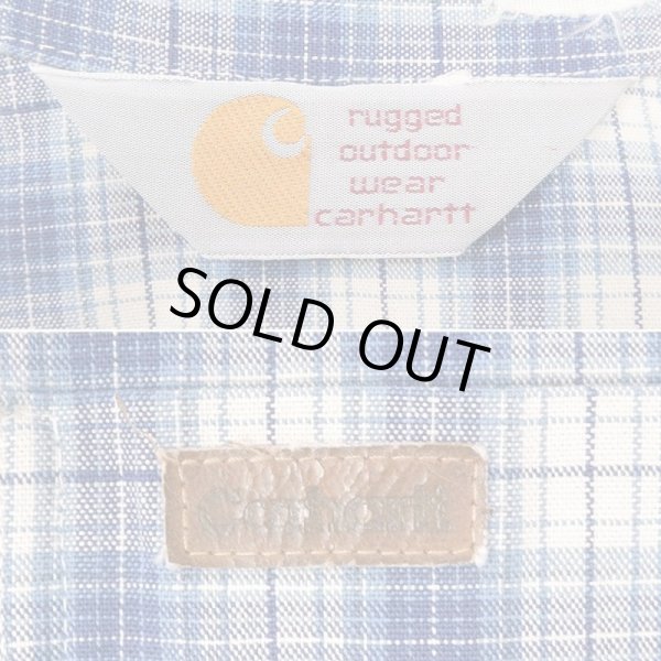 画像2: 90's Carhartt オンブレチェック柄 ボタンダウンシャツ (2)