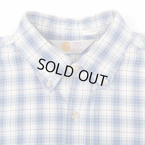 画像3: 90's Carhartt オンブレチェック柄 ボタンダウンシャツ (3)