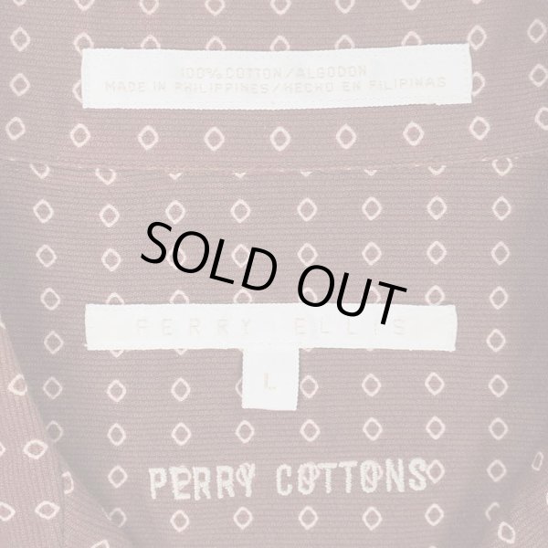 画像3: 90's PERRY ELLIS 総柄 S/S オープンカラーシャツ (3)