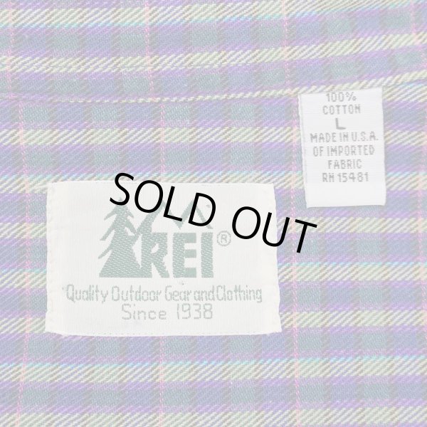 画像2: 90's REI ボタンダウンシャツ "MADE IN USA" (2)