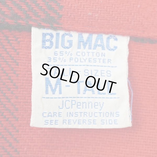 画像2: 70's BIG MAC ブロックチェック柄 ヘビーネルシャツ "単色タグ" (2)