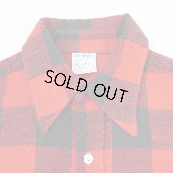 画像3: 70's BIG MAC ブロックチェック柄 ヘビーネルシャツ "単色タグ" (3)