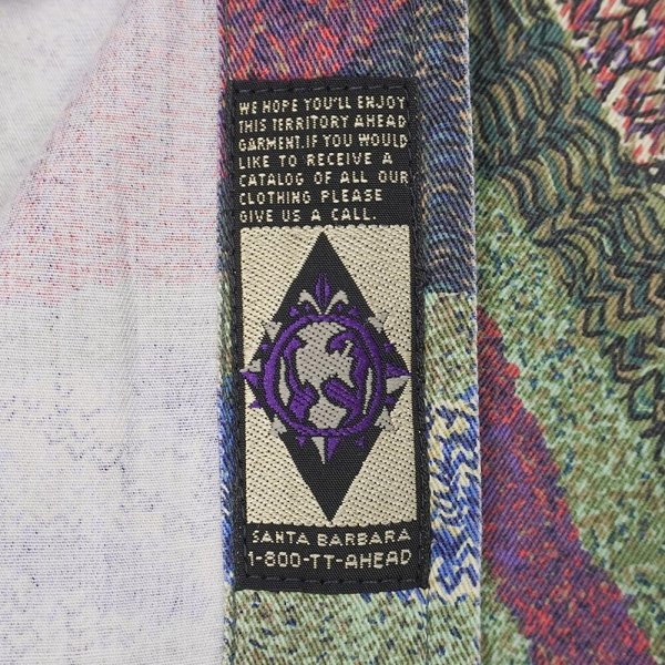 画像3: 90's THE TERRITORY AHEAD 総柄 レギュラーカラーシャツ (3)