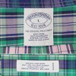 画像2: 00's Brooks Brothers S/S ボタンダウンシャツ "Green Plaid" (2)