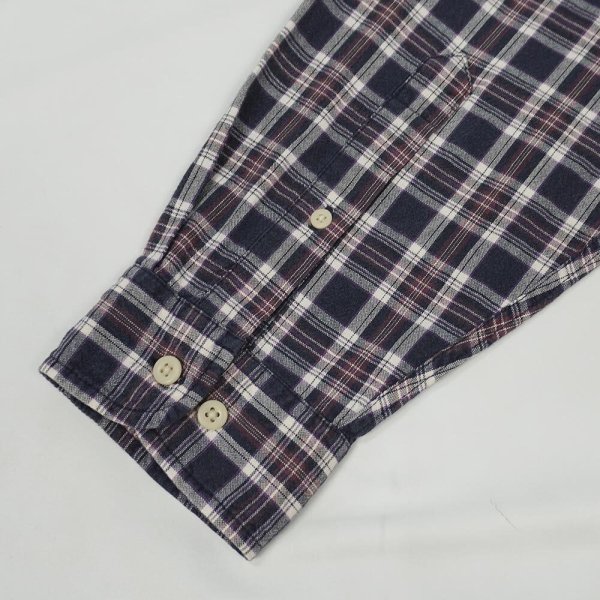 画像4: 90-00's KHAKI'S by ARROW ボタンダウンシャツ "Navy Plaid" (4)