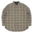 画像1: Late 90's OLD GAP ヘビーネルシャツ “ Beige Plaid” (1)