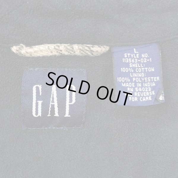 画像2: Late 90's OLD GAP ヘビーネルシャツ “ Beige Plaid” (2)