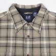 画像3: Late 90's OLD GAP ヘビーネルシャツ “ Beige Plaid” (3)