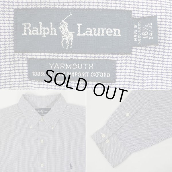 画像2: 90's Polo Ralph Lauren ボタンダウンシャツ "YARMOUTH / AS-IS" (2)