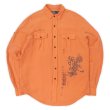 画像1: 00's Polo Ralph Lauren シルクリネン レギュラーカラーシャツ (1)