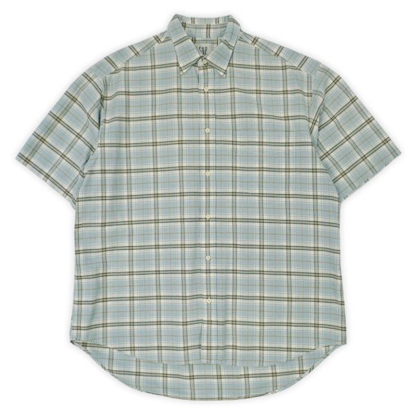 画像1: 00's OLD GAP S/S レギュラーカラーシャツ (1)