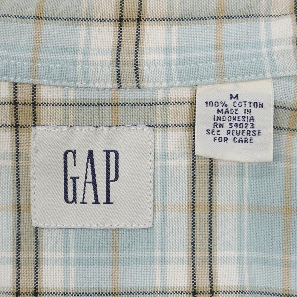 画像2: 00's OLD GAP S/S レギュラーカラーシャツ (2)