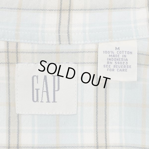 画像2: 00's OLD GAP S/S レギュラーカラーシャツ (2)