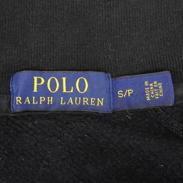 画像2: 00's Polo Ralph Lauren フルジップスウェット "BLACK" (2)