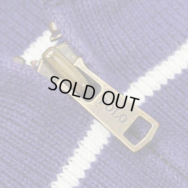 画像3: 00's Polo Ralph Lauren ボーダー柄 コットンニット パーカー (3)