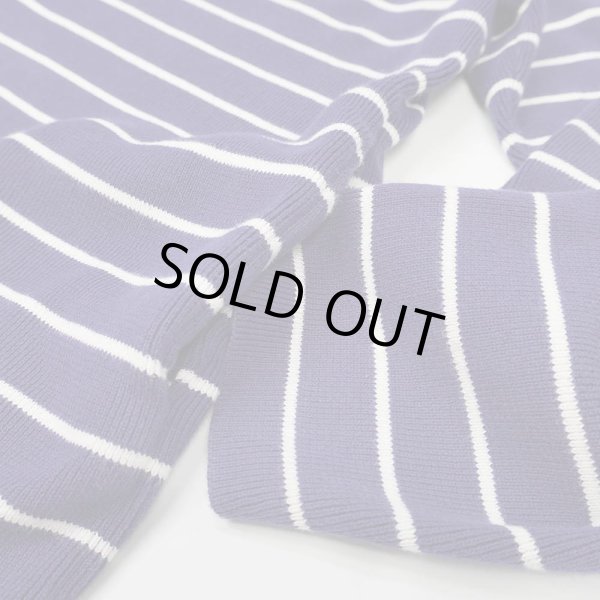 画像4: 00's Polo Ralph Lauren ボーダー柄 コットンニット パーカー (4)