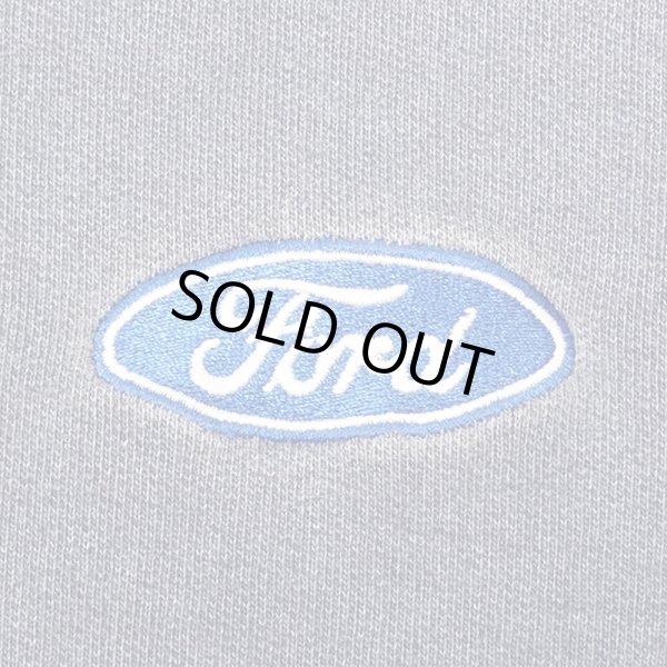 画像2: 00's Ford ロゴ刺繍 フルジップ スウェットパーカー (2)