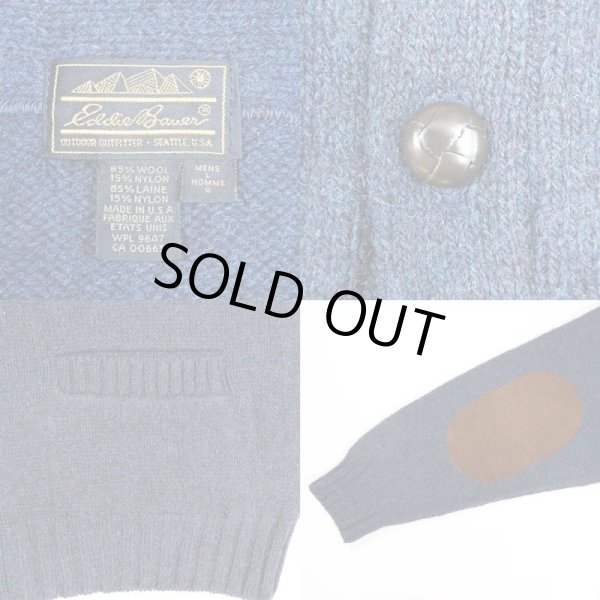 画像3: 80's Eddie Bauer ショールカラーカーディガン "MADE IN USA" (3)