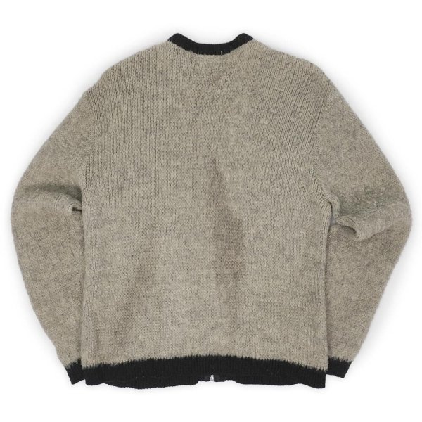 画像2: 60's CAMPUS フルジップ ウールニットカーディガン (2)