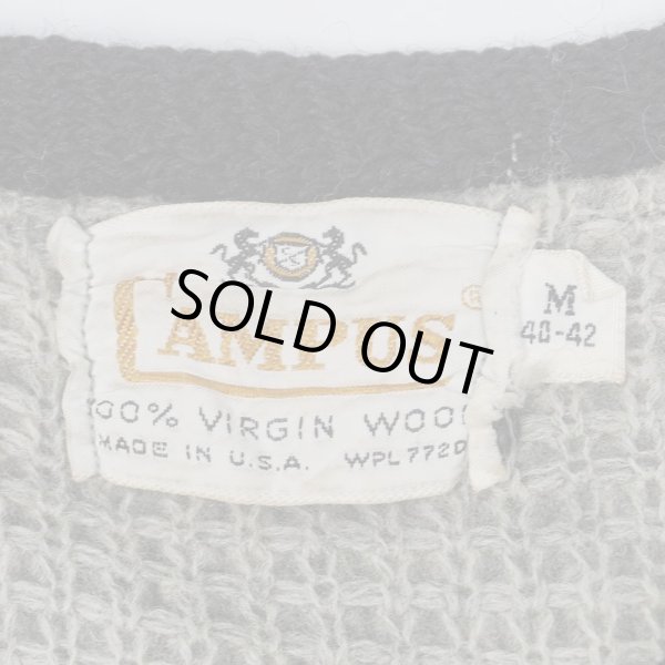 画像3: 60's CAMPUS フルジップ ウールニットカーディガン (3)