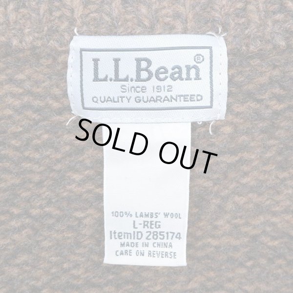 画像2: 00's L.L.Bean ヘンリーネック ウールニット (2)