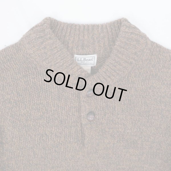 画像3: 00's L.L.Bean ヘンリーネック ウールニット (3)