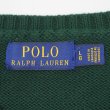 画像2: 00's Polo Ralph Lauren コットンニット "GREEN" (2)