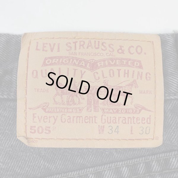 画像3: 90's Levi's 505 ブラックデニムパンツ “W34 L30” (3)