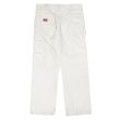 画像2: 00's Dickies コットンツイル ペインターパンツ "WHITE" (2)