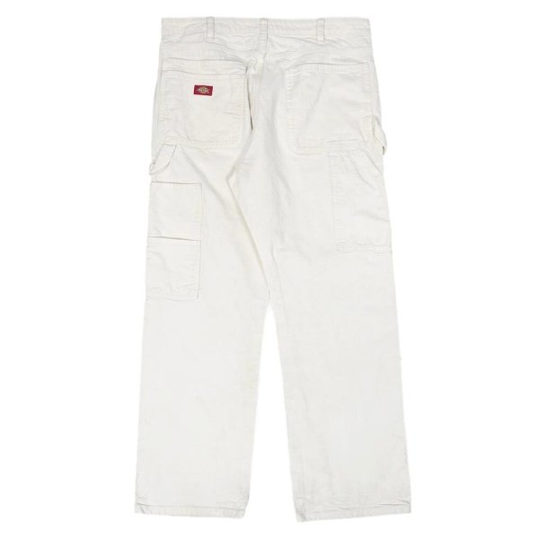 画像2: 00's Dickies コットンツイル ペインターパンツ "WHITE" (2)