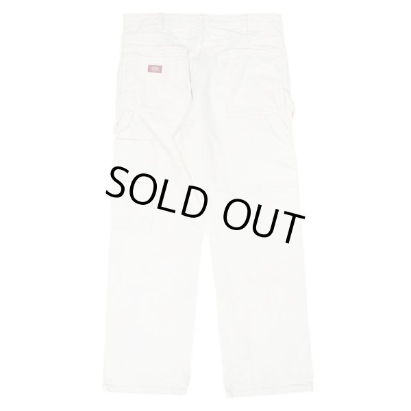 画像2: 00's Dickies コットンツイル ペインターパンツ "WHITE" (2)
