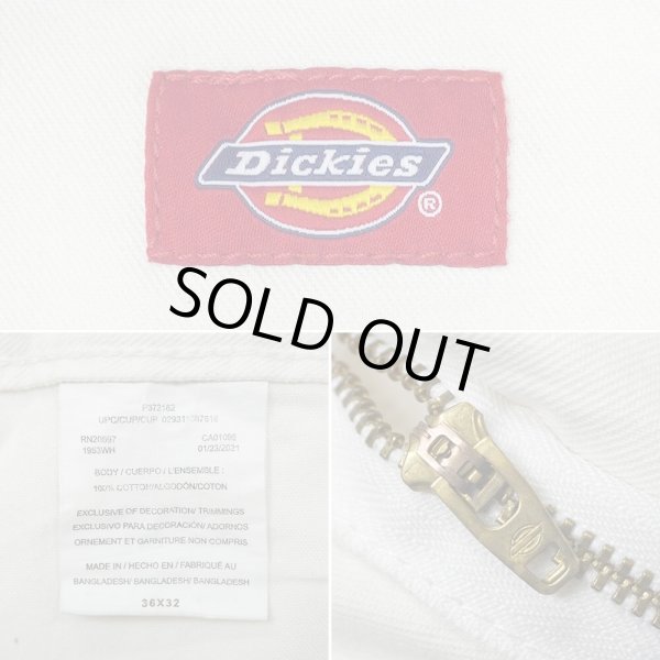 画像3: 00's Dickies コットンツイル ペインターパンツ "WHITE" (3)