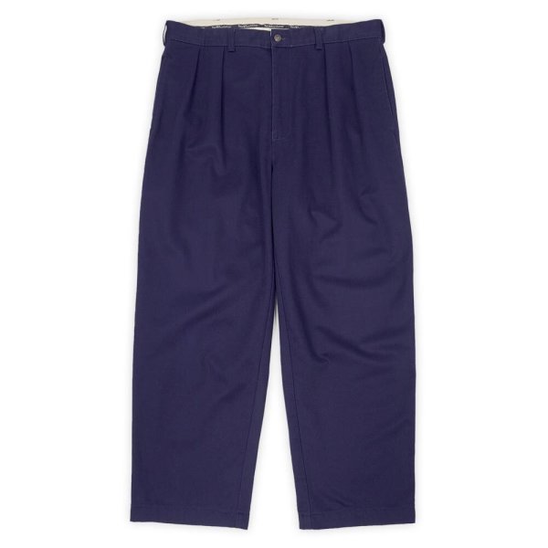 画像1: 90's Polo Ralph Lauren 2タック チノトラウザー "ANDREW PANT / NAVY" (1)