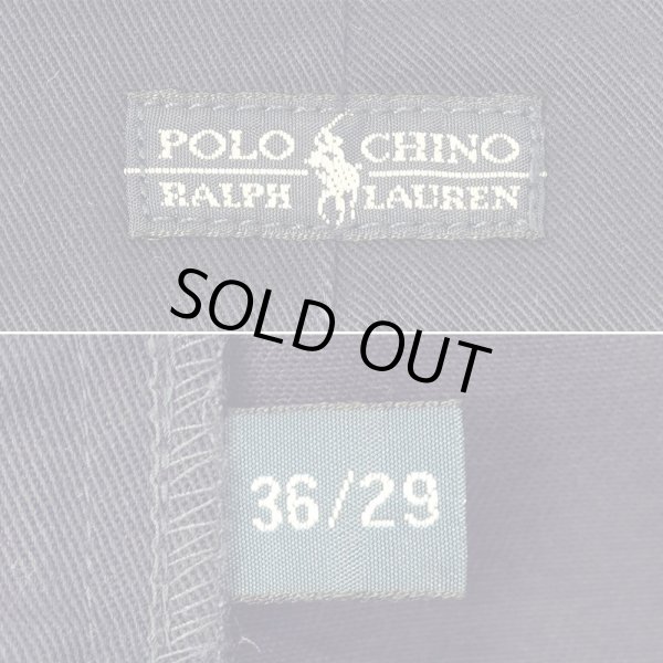 画像3: 90's Polo Ralph Lauren 2タック チノトラウザー "ANDREW PANT / NAVY" (3)