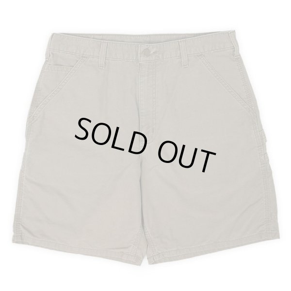 画像2: 00's Carhartt ライトダック ペインターショーツ "LIGHT BROWN / W32" (2)