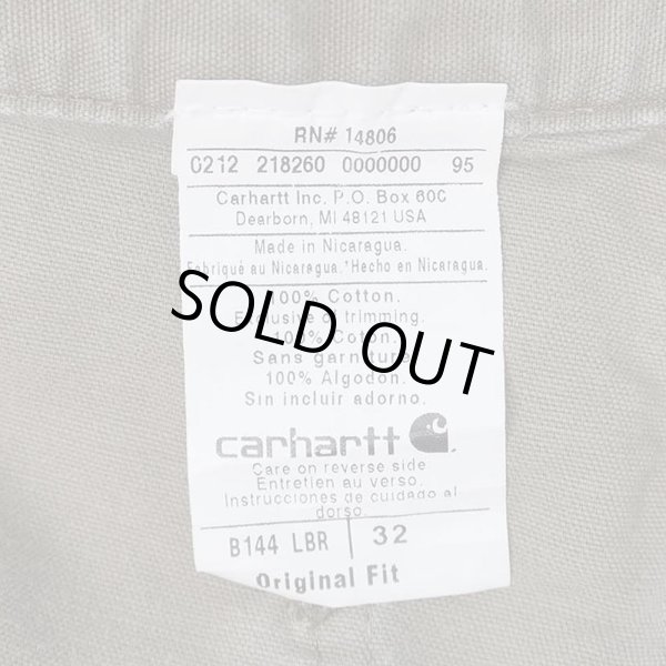 画像3: 00's Carhartt ライトダック ペインターショーツ "LIGHT BROWN / W32" (3)