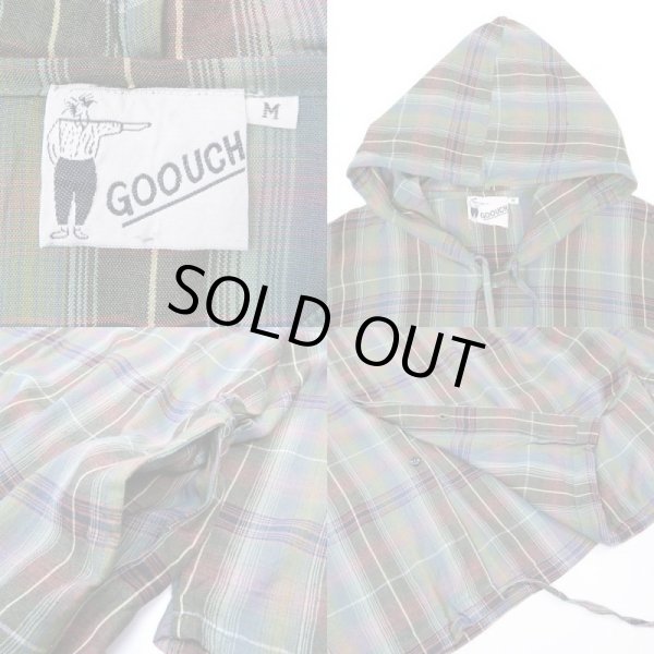 画像3: 80's GOOUCH オンブレチェック柄 レーヨンフーディージャケット “DEADSTOCK” (3)