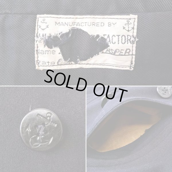 画像3: Early 40's US.NAVY 10ボタン Pコート "size36相当" (3)