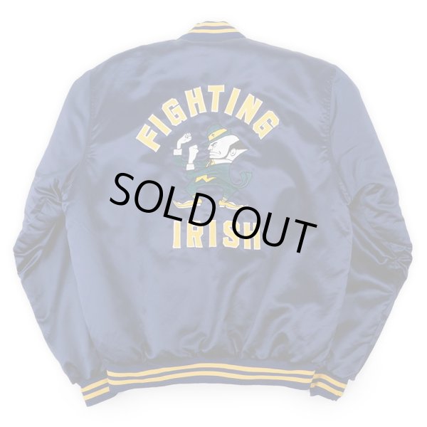 画像2: 80-90's NOTRE DAME ナイロンスタジャン (2)