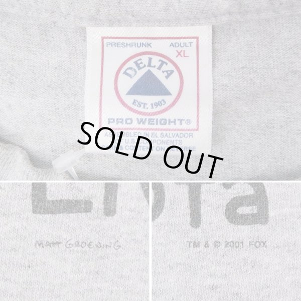 画像2: 00's THE SIMPSONS キャラクタープリント Tシャツ (2)