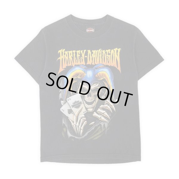 画像1: 00's HARLEY-DAVIDSON 両面プリントTシャツ “SKULL JOKER” (1)