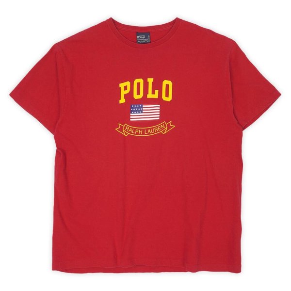 画像1: 90's Polo Ralph Lauren ロゴプリントTシャツ (1)