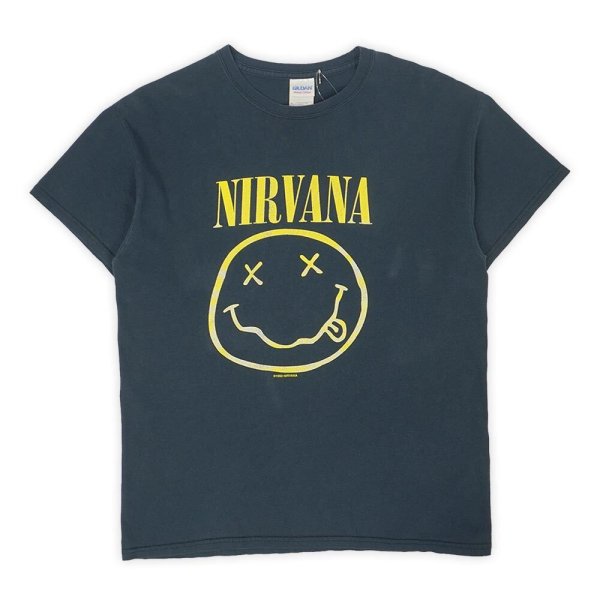 画像1: 00's NIRVANA バンドTシャツ "OLD GILDAN BODY" (1)
