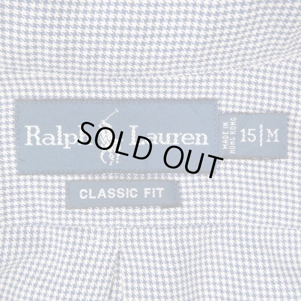 画像2: 90's Polo Ralph Lauren BDシャツ "CLASSIC FIT / 千鳥格子柄" (2)